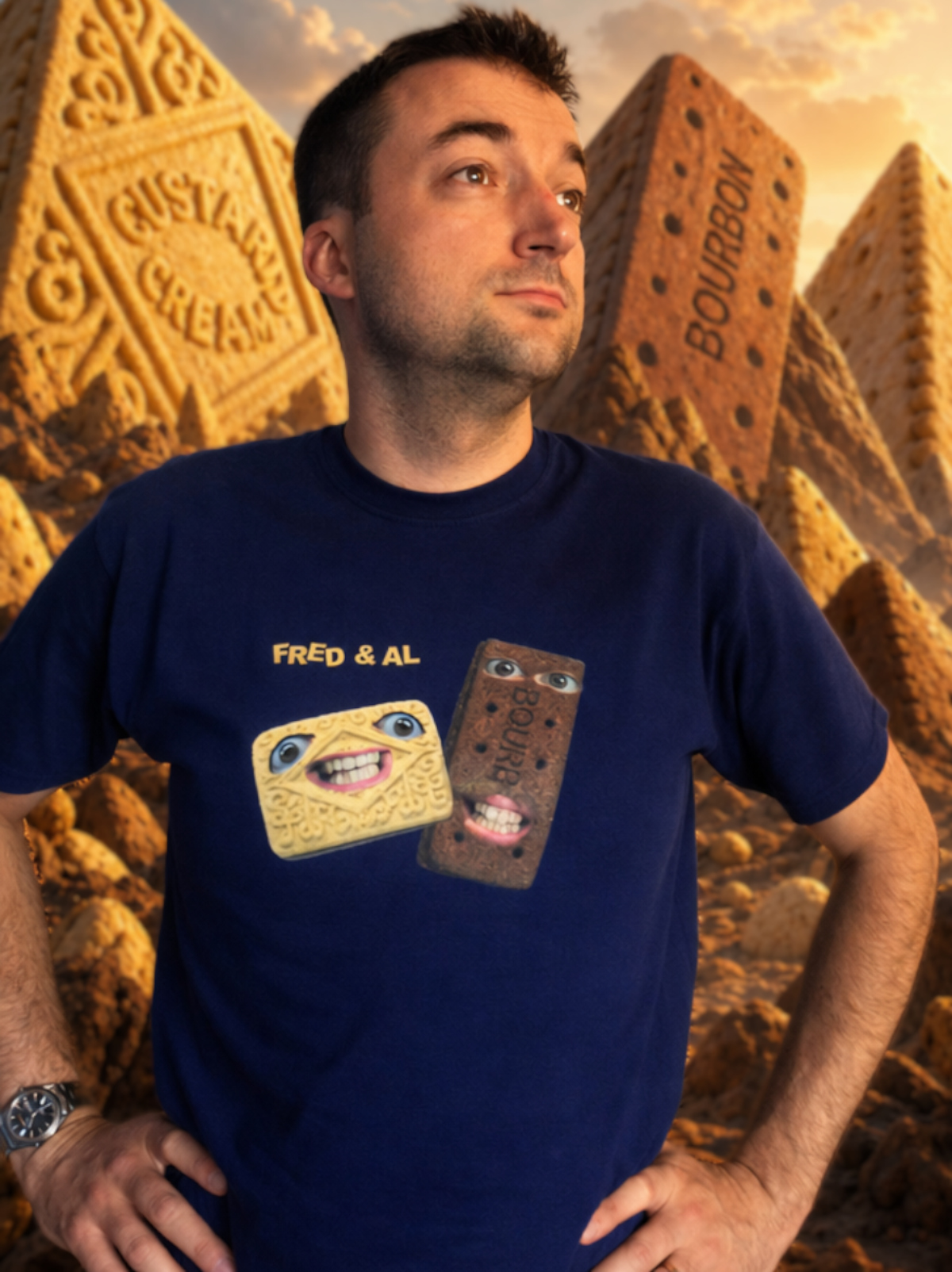 Biscuit T Shirt Navy